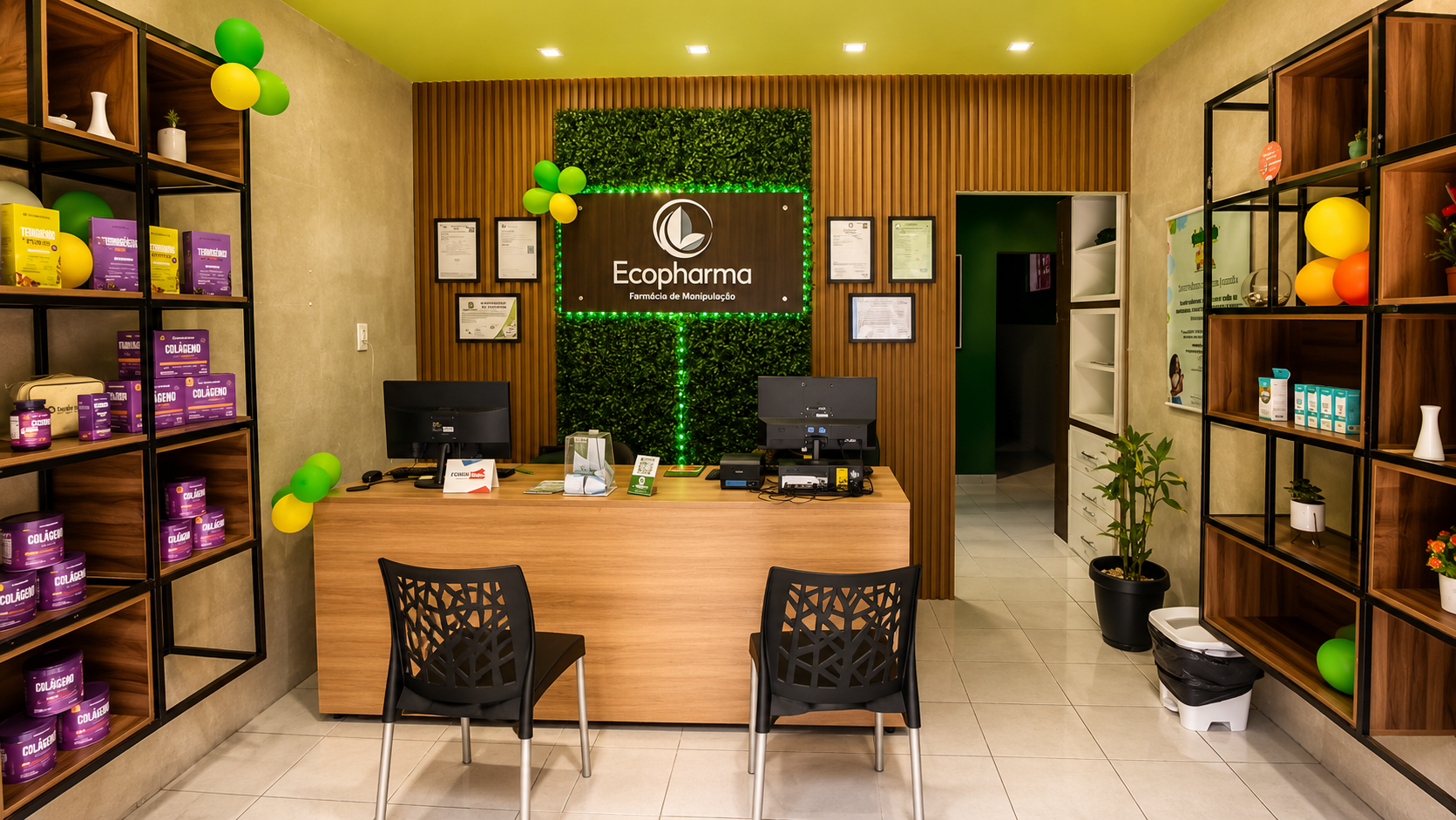 Fachada da loja da Ecopharma